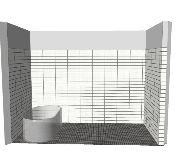 Wireframe: Primary shower