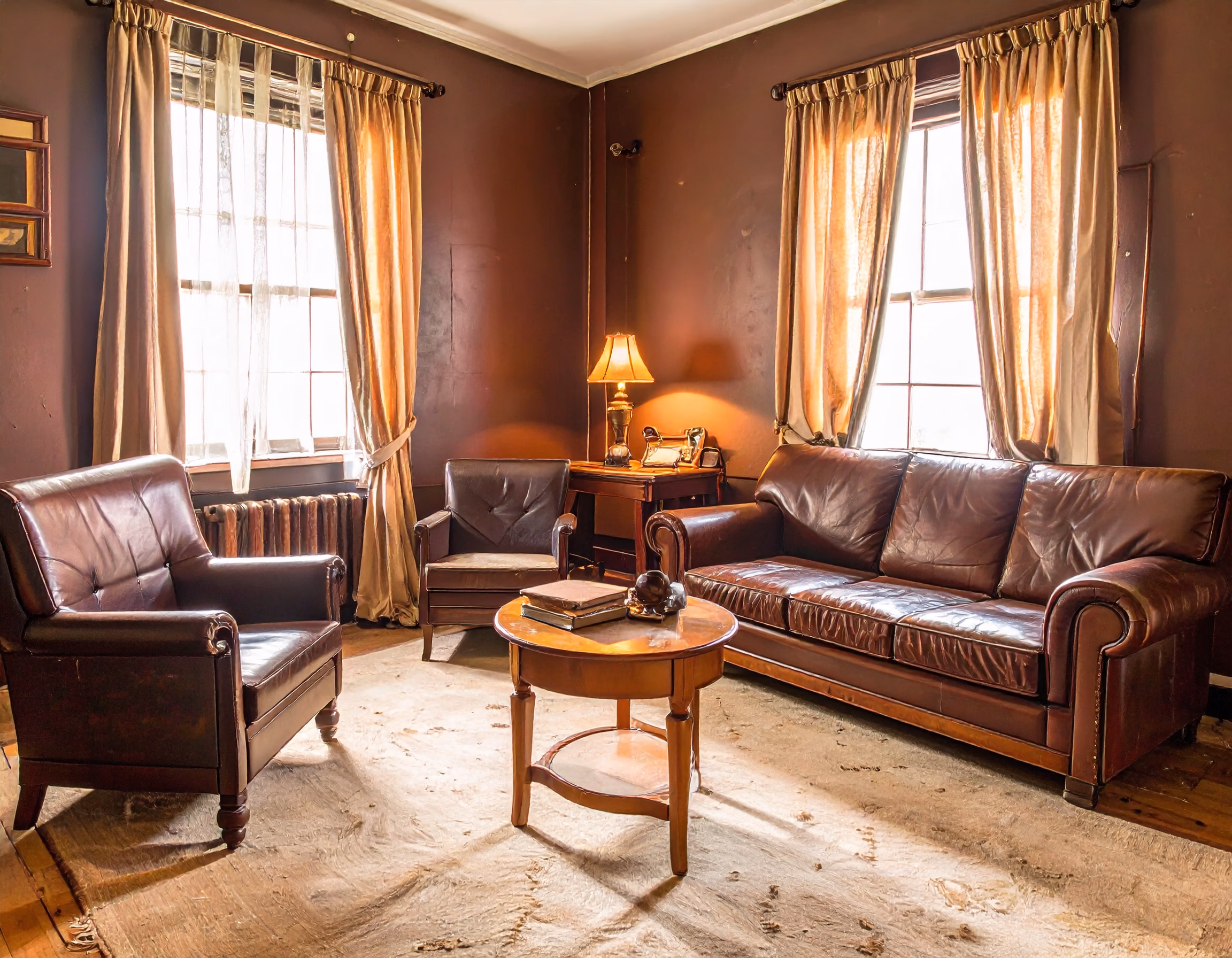 Before: Cozy Living Room Upgrade