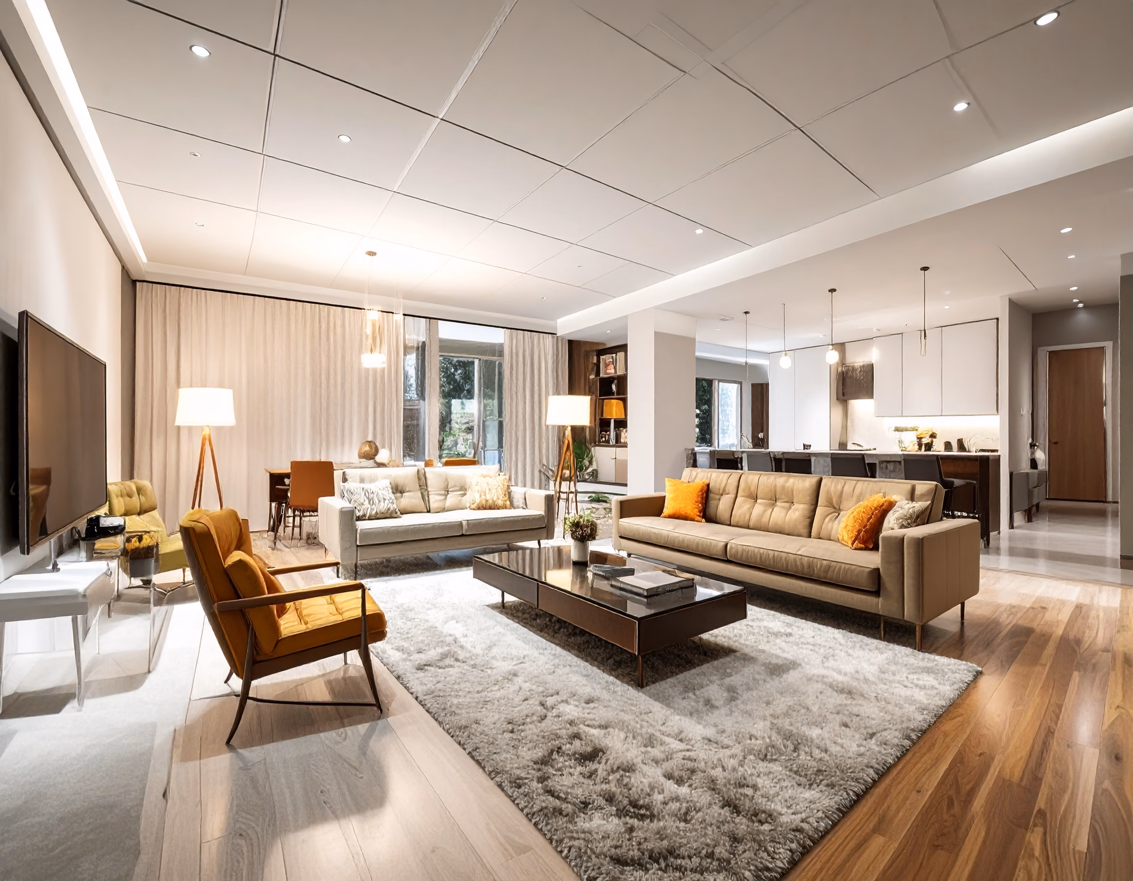 After: Modern Living Room Makeover