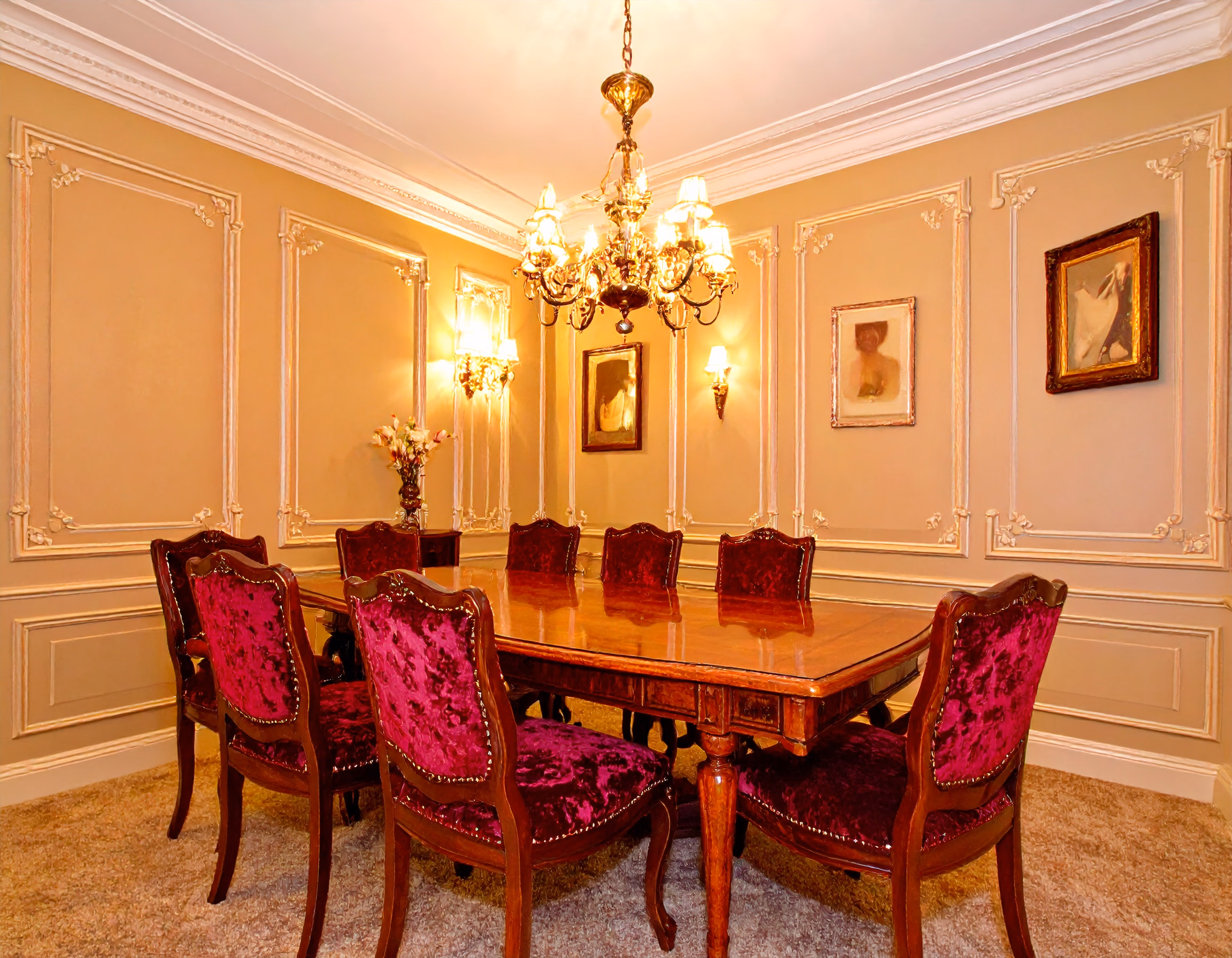 After: Cozy Dining Room Transformation